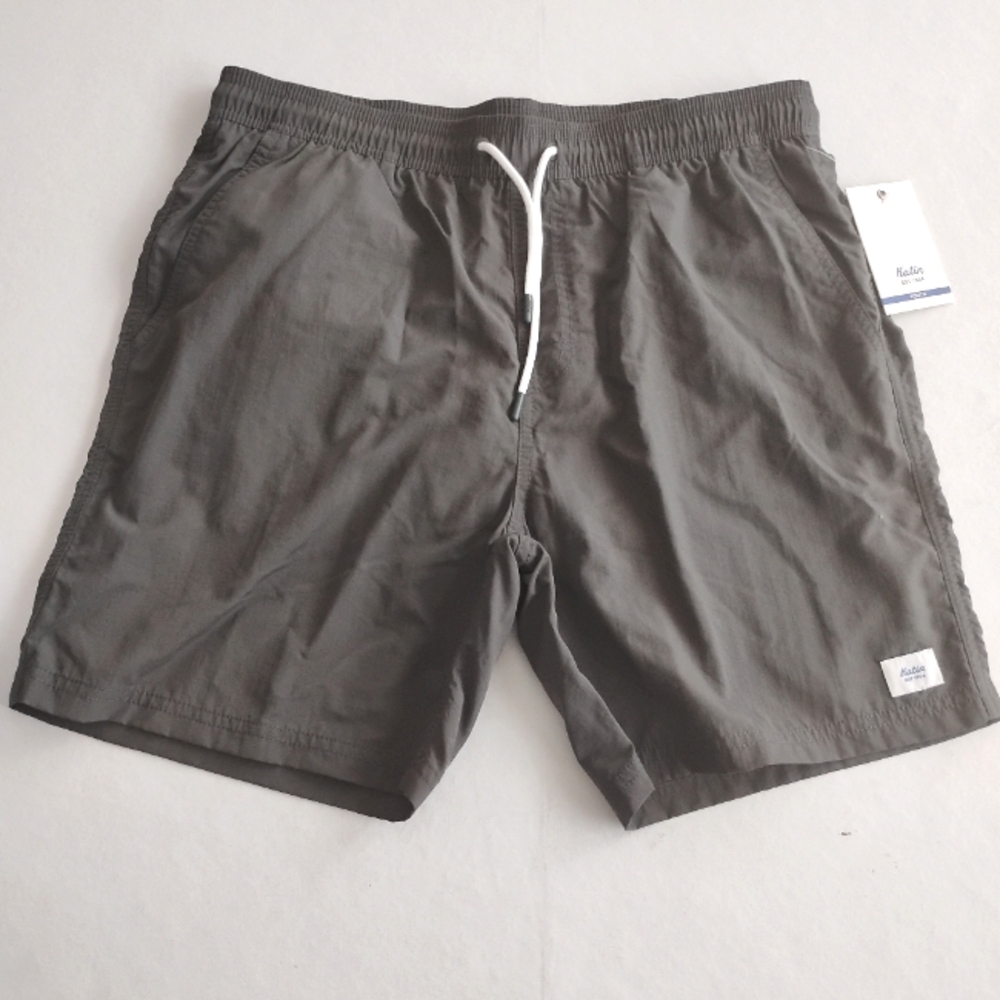Katin Poolside Volley Swim Trunks Dark Gray, Youth XL